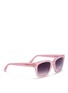 Figure View - Click To Enlarge - LINDA FARROW - Iconic D-frame acetate sunglasses