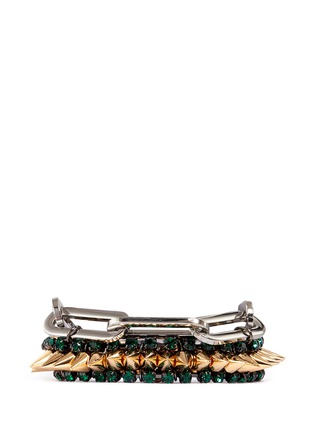Main View - Click To Enlarge - VENNA - Crystal spike chunky bracelet