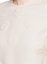 Detail View - Click To Enlarge - VALENTINO GARAVANI - Daisy appliqué Crepe Couture top