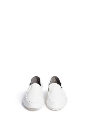 Front View - Click To Enlarge - CLERGERIE - 'Fanim' step-in heel leather loafers