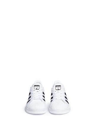 Figure View - Click To Enlarge - ADIDAS - 'Superstar' knit kids sneakers