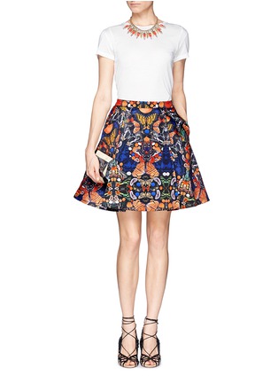 Figure View - Click To Enlarge - ALICE & OLIVIA - 'Nyla' butterfly print skirt