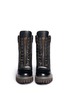 Figure View - Click To Enlarge - MC Q SHOES - 'Tina' pebbled leather combat boots