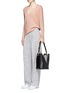 Figure View - Click To Enlarge - MULBERRY - 'Small Camden' press stud leather hobo