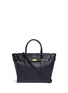 Main View - Click To Enlarge - MULBERRY - 'Small Zipped Bayswater' grainy leather tote
