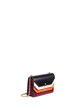 Detail View - Click To Enlarge - MULBERRY - 'Multiflap Clutch' leather chain bag