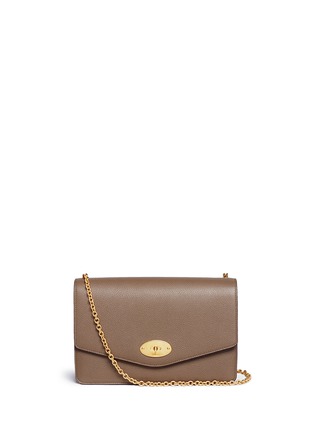 Main View - Click To Enlarge - MULBERRY - 'Small Darley' grainy leather chain bag