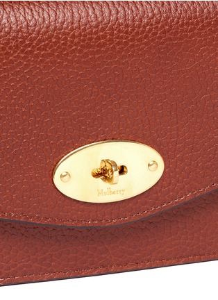  - MULBERRY - 'Postman's Lock Clutch' vegetable leather chain bag