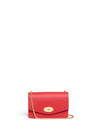 Main View - Click To Enlarge - MULBERRY - 'Small Darley' grainy leather chain bag