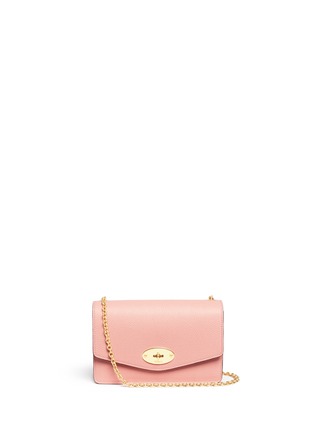 Main View - Click To Enlarge - MULBERRY - 'Small Darley' grainy leather chain bag