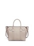 Detail View - Click To Enlarge - MULBERRY - 'Small Zipped Bayswater' grainy leather tote