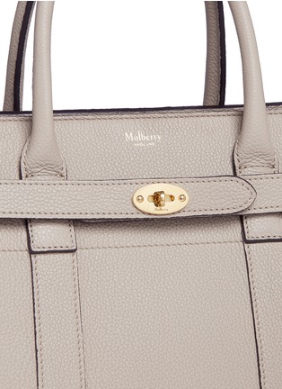  - MULBERRY - 'Small Zipped Bayswater' grainy leather tote