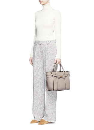 Figure View - Click To Enlarge - MULBERRY - 'Small Zipped Bayswater' grainy leather tote