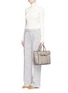 Figure View - Click To Enlarge - MULBERRY - 'Small Zipped Bayswater' grainy leather tote