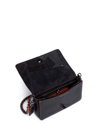 Detail View - Click To Enlarge - COACH - 'Dinky' varsity patchwork leather crossbody bag