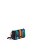 Front View - Click To Enlarge - COACH - 'Dinky' varsity patchwork leather crossbody bag