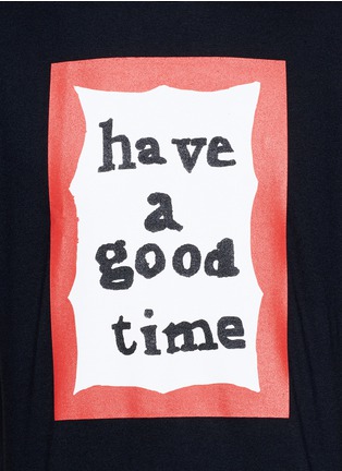 Detail View - Click To Enlarge - HAVE A GOOD TIME - 'Have A Good Time' scribble frame print T-shirt