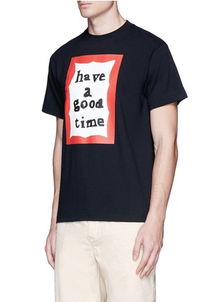 Front View - Click To Enlarge - HAVE A GOOD TIME - 'Have A Good Time' scribble frame print T-shirt