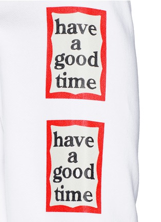Detail View - Click To Enlarge - HAVE A GOOD TIME - 'Have A Good Time' frame print sweatshirt