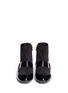 Front View - Click To Enlarge - LANVIN - Patent leather panel suede boots