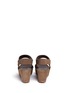 Back View - Click To Enlarge - PEDRO GARCIA  - 'Fiona' suede platform wedge sandals