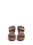 Front View - Click To Enlarge - PEDRO GARCIA  - 'Fiona' suede platform wedge sandals