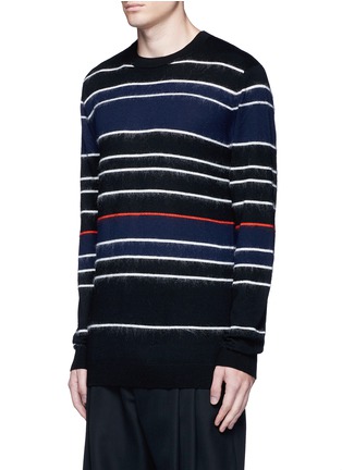 Front View - Click To Enlarge - MC Q - Knit-brushed stripe sweater