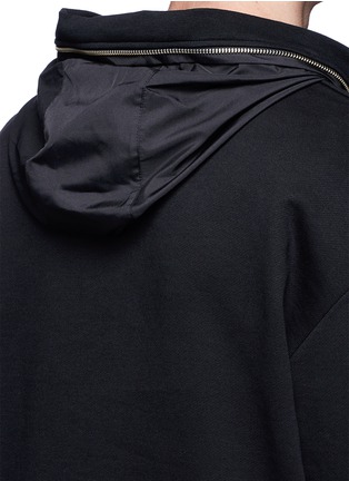 Detail View - Click To Enlarge - MC Q - Drawstring nylon hem sweatshirt