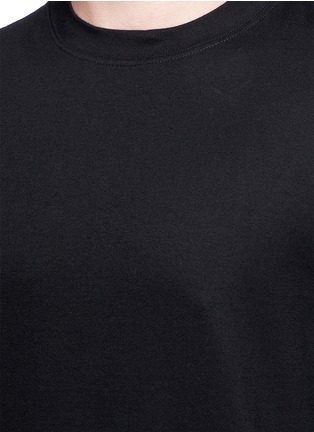 Detail View - Click To Enlarge - MC Q - Tartan plaid hem long sleeve T-shirt