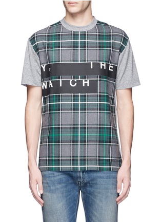 Main View - Click To Enlarge - MC Q - Tartan plaid front T-shirt
