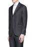 Front View - Click To Enlarge - LARDINI - Pinstripe wool suit