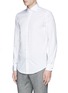Front View - Click To Enlarge - LARDINI - Slim fit stretch cotton poplin shirt