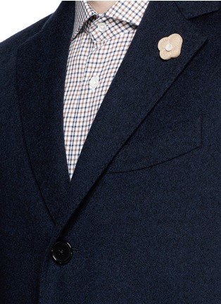 Detail View - Click To Enlarge - LARDINI - Cashmere flannel coat