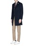 Figure View - Click To Enlarge - LARDINI - Cashmere flannel coat