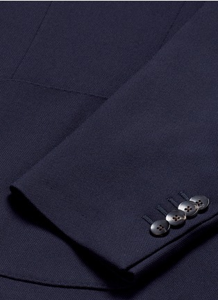 Detail View - Click To Enlarge - LARDINI - 'Specialine' wool hopsack blazer