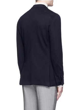 Back View - Click To Enlarge - LARDINI - Cotton-cashmere jersey soft blazer