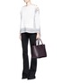 Figure View - Click To Enlarge - ALEXANDER MCQUEEN - 'Inside Out' top zip leather shopper tote
