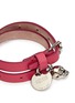 Detail View - Click To Enlarge - ALEXANDER MCQUEEN - Double wrap skull leather bracelet