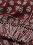 Detail View - Click To Enlarge - ALEXANDER MCQUEEN - 'Upside Down' skull intarsia wool scarf