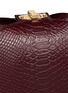 Detail View - Click To Enlarge - ALEXANDER MCQUEEN - 'The Box Bag' in python embossed leather