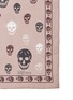 Detail View - Click To Enlarge - ALEXANDER MCQUEEN - Bicolour skull silk chiffon scarf