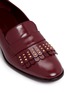 Detail View - Click To Enlarge - ALEXANDER MCQUEEN - Stud kiltie vamp leather loafers