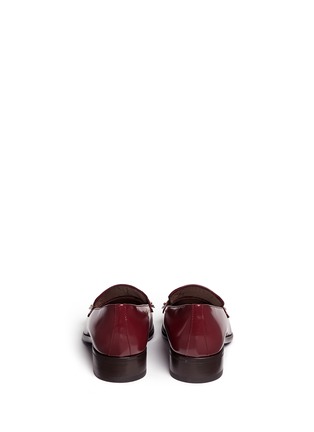Back View - Click To Enlarge - ALEXANDER MCQUEEN - Stud kiltie vamp leather loafers
