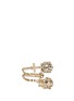 Figure View - Click To Enlarge - ALEXANDER MCQUEEN - Star dust twin skull spiral ring