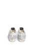 Back View - Click To Enlarge - GOLDEN GOOSE - 'Superstar' smudged suede glitter low top sneakers