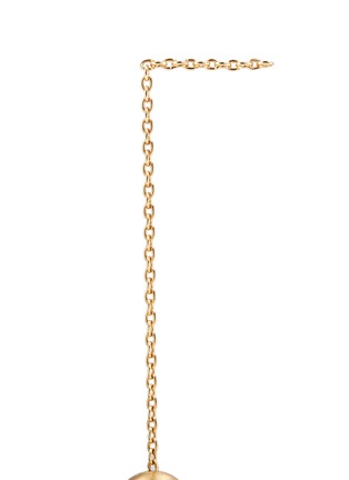Detail View - Click To Enlarge - SHIHARA - 'Half Pearl 0°' akoya pearl 18k yellow gold single earring
