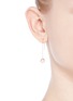 Figure View - Click To Enlarge - SHIHARA - 'Half Pearl 45°' akoya pearl 18k yellow gold single earring