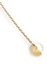 Detail View - Click To Enlarge - SHIHARA - 'Half Pearl 90°' akoya pearl 18k yellow gold single earring