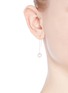 Figure View - Click To Enlarge - SHIHARA - 'Half Pearl 90°' akoya pearl 18k yellow gold single earring