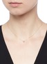Detail View - Click To Enlarge - SHIHARA - 'One Stone' diamond 18k yellow gold necklace